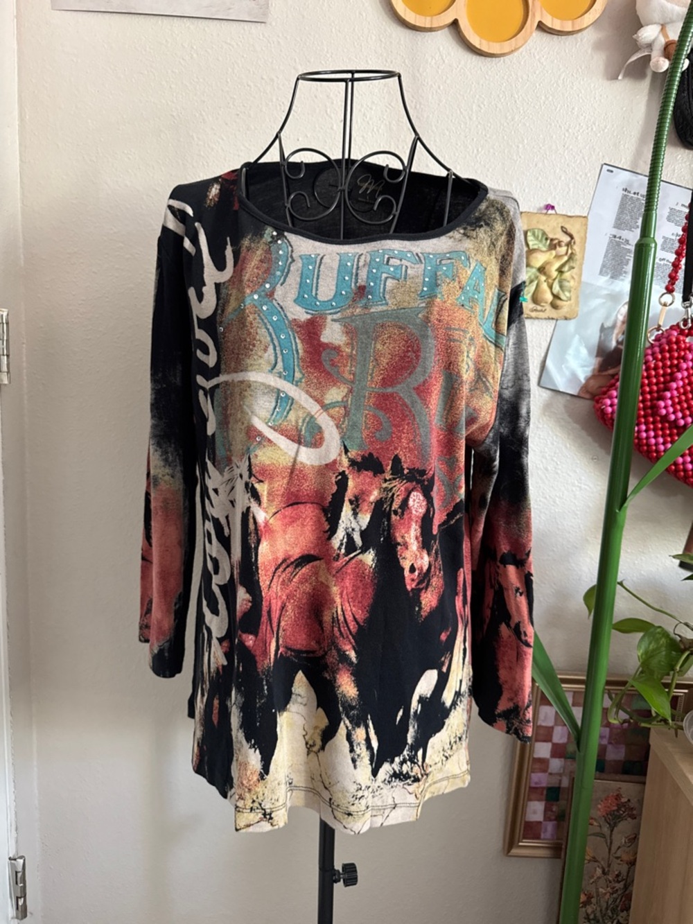 Katina Marie Vintage Rodeo Long Sleeve Tee L